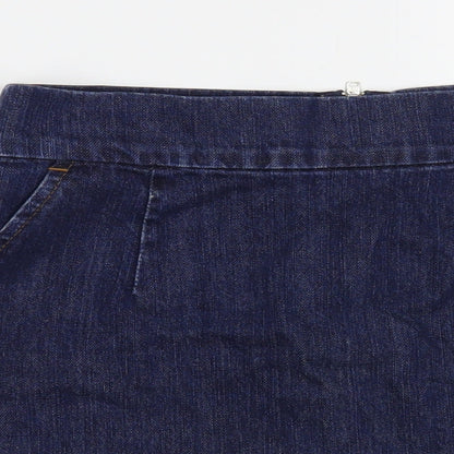 Womens UK Size 28 in Topshop Mini Denim Skirt