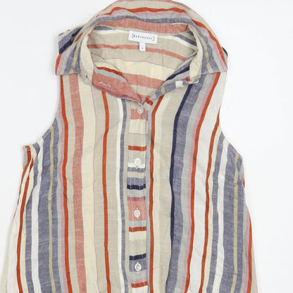 Womens UK Size 8 Warehouse Multicoloured Basic Button-Up
