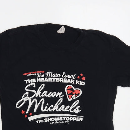 Mens UK Size M Gildan Black  T-Shirt