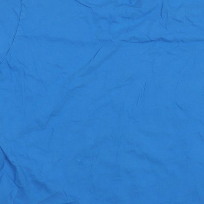 Womens UK Size XL Gildan Blue Basic T-Shirt