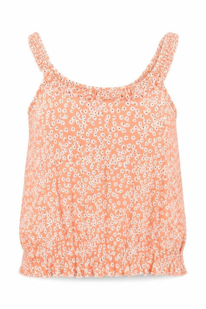 Womens UK Size 10 Papaya Pink Camisole Blouse