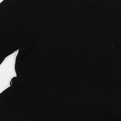 Womens UK Size S QED London Black Pullover Jumper