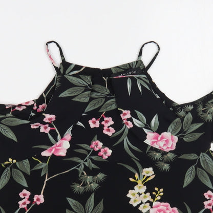 Womens UK Size 8 New Look Black Basic Blouse