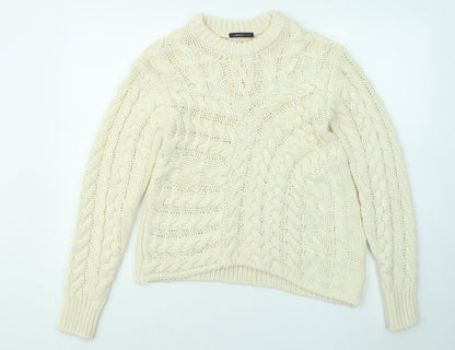 Womens UK Size S Marks and Spencer Yellow Pullover Jumper