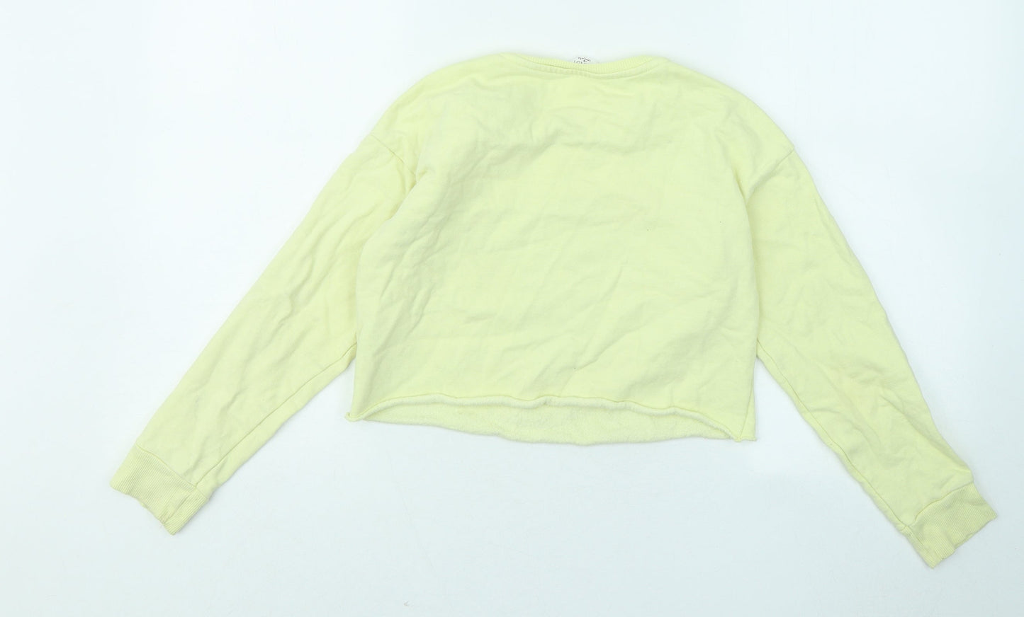 Candy Couture Girls Yellow Cotton Pullover Sweatshirt Size 10 Years - Shine Bright Diamond