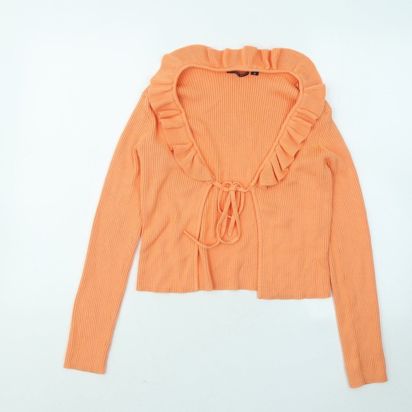 Womens UK Size M Brave Soul Orange Cardigan Jumper