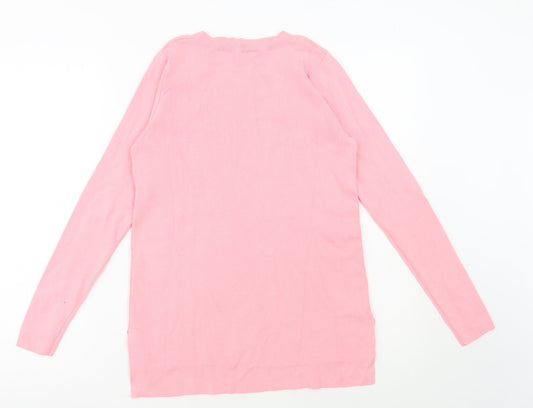 Womens UK Size XS Oasis Pink Pullover Jumper