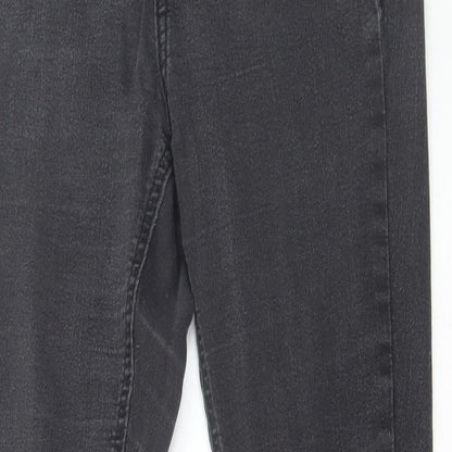 George Womens Grey Cotton Skinny Jeans Size S L28 in Regular Zip
