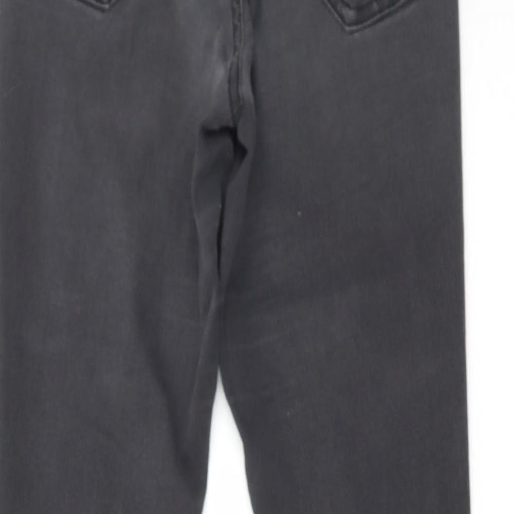 George Womens Grey Cotton Skinny Jeans Size S L28 in Regular Zip