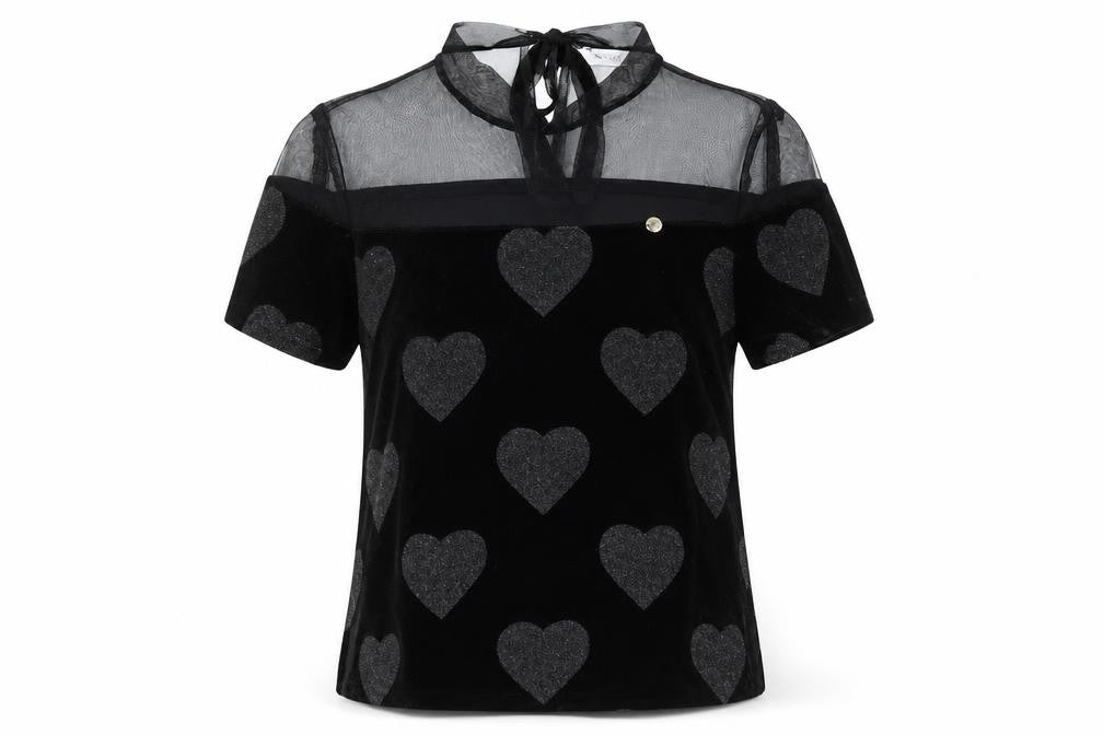 Womens UK Size S Rinascimento Black Basic Blouse