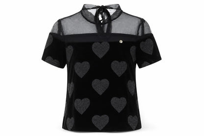Womens UK Size S Rinascimento Black Basic Blouse