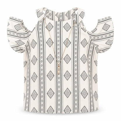 Womens UK Size 8 Atmosphere Ivory Basic Blouse