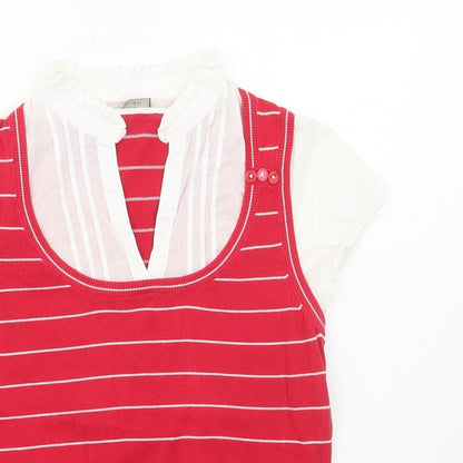 Womens UK Size 14 Oasis Red Vest Jumper