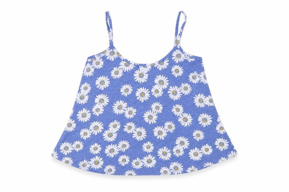 Womens UK Size S Influence Blue Cropped Tank