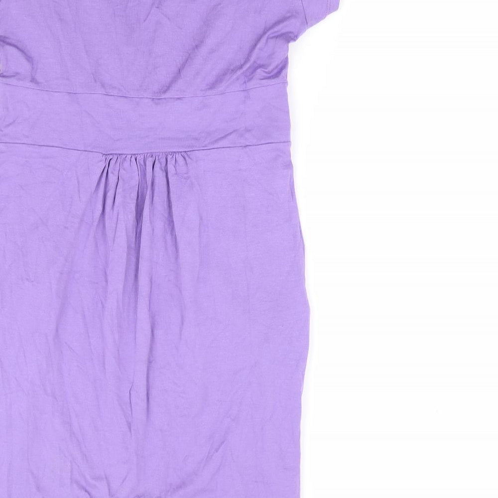 Womens UK Size S Klass Purple Tunic T-Shirt