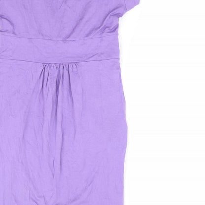 Womens UK Size S Klass Purple Tunic T-Shirt