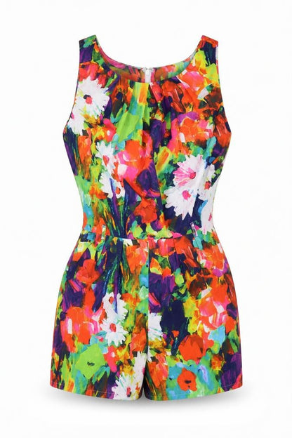 Womens UK Size 8 Parisian Collection One-Piece Multicoloured Playsuit