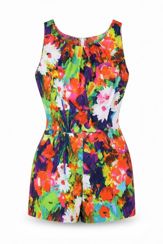 Womens UK Size 8 Parisian Collection One-Piece Multicoloured Playsuit