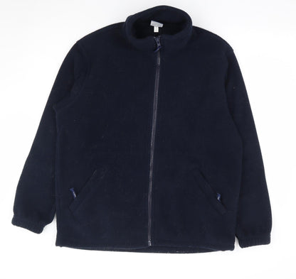 Uneek Mens Blue Polyester Full Zip Sweatshirt Size S