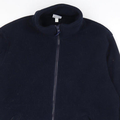 Uneek Mens Blue Polyester Full Zip Sweatshirt Size S