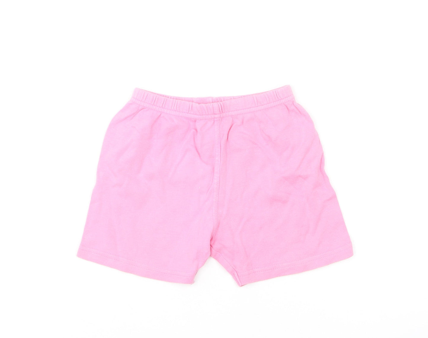 Cherokee Girls Pink Cotton Cropped Trousers Size 12-18 Months Pullover