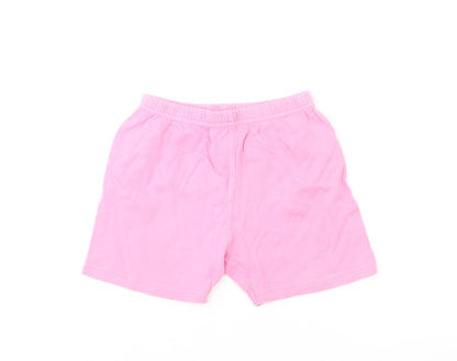 Cherokee Girls Pink Cotton Cropped Trousers Size 12-18 Months Pullover