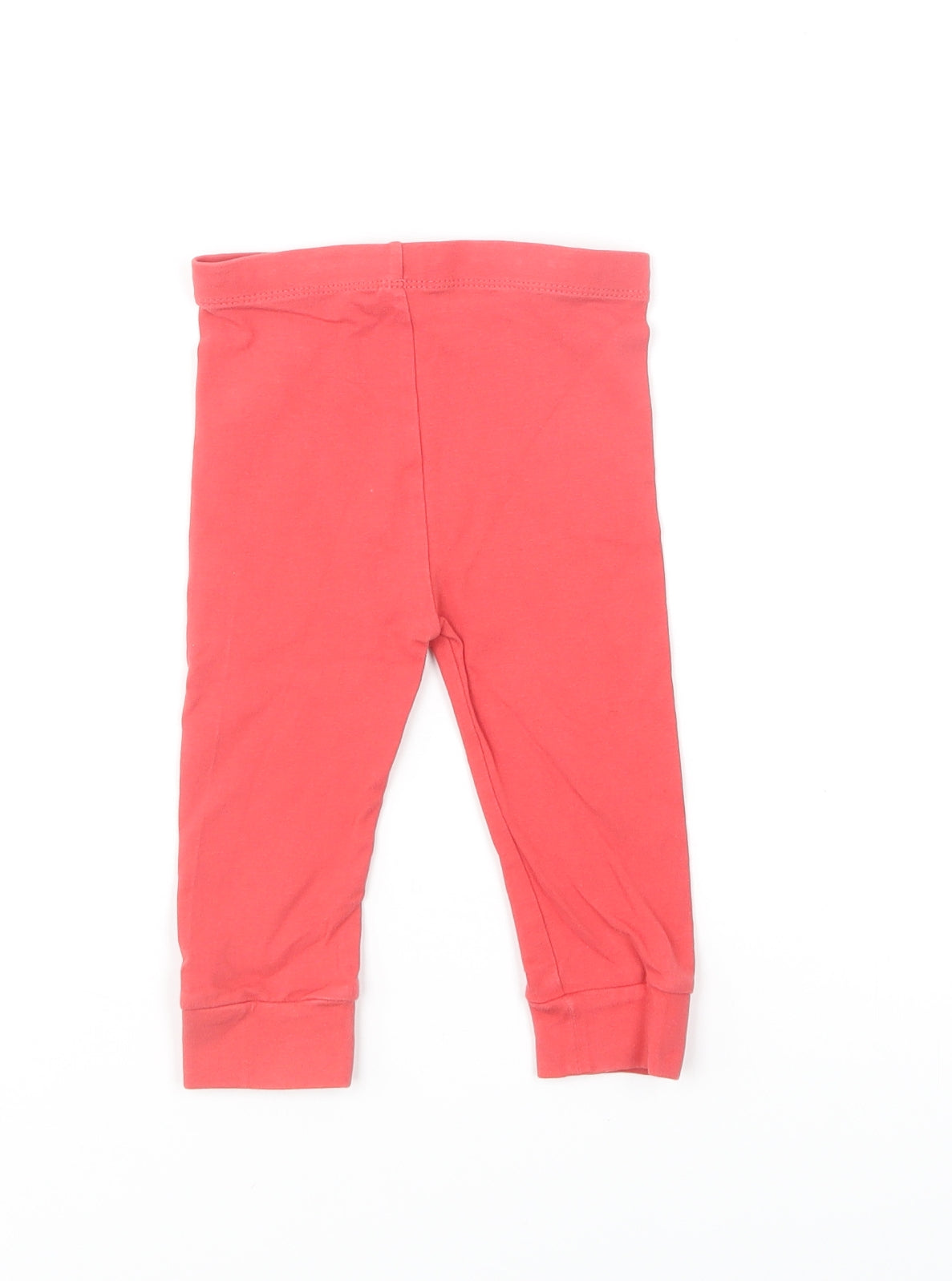 TU Baby Red Cotton Jogger Trousers Size 9-12 Months Pullover