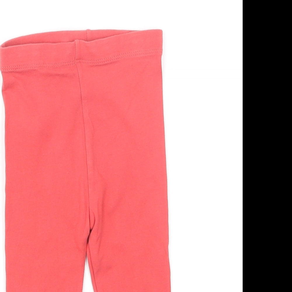 TU Baby Red Cotton Jogger Trousers Size 9-12 Months Pullover