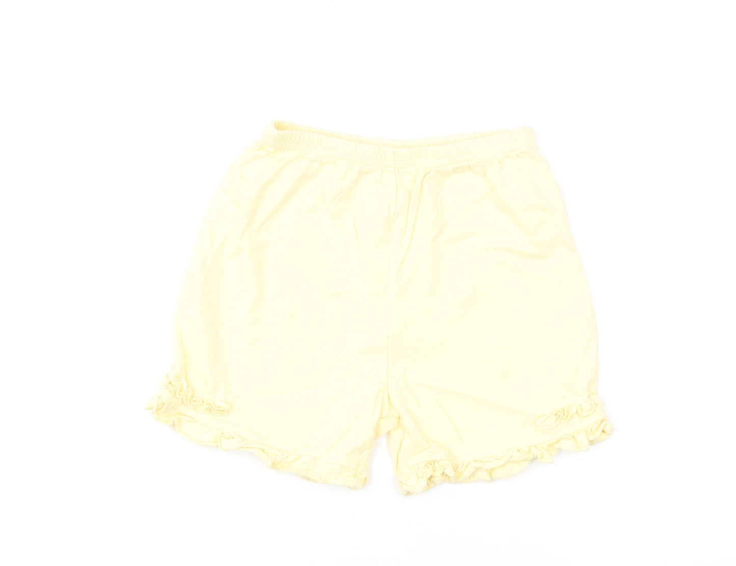NEXT Girls Yellow Cotton Jogger Trousers Size 12-18 Months Pullover