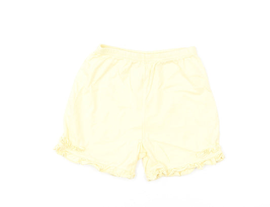 NEXT Girls Yellow Cotton Jogger Trousers Size 12-18 Months Pullover