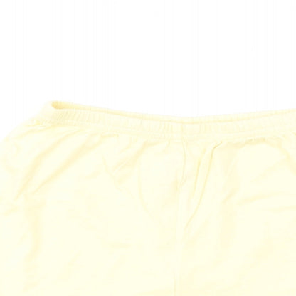 NEXT Girls Yellow Cotton Jogger Trousers Size 12-18 Months Pullover