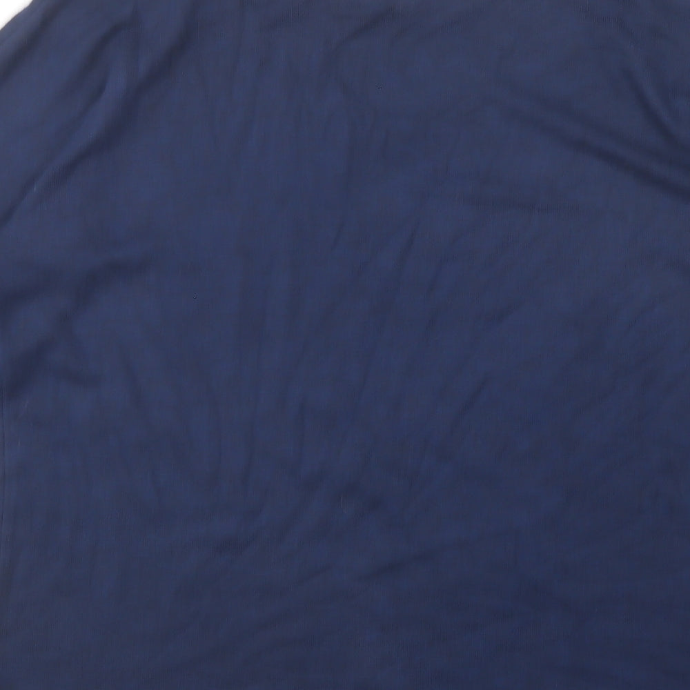 TU Womens Blue Round Neck Viscose Pullover Jumper Size 10