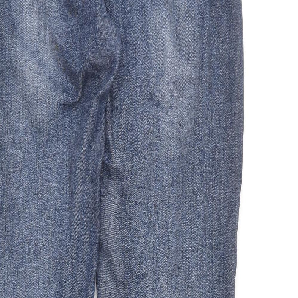 B.S Jeans Womens Blue Cotton Skinny Jeans Size 36 in L30 in Regular Button