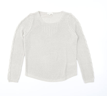 Womens UK Size 10 Monsoon Grey Pullover Jumper