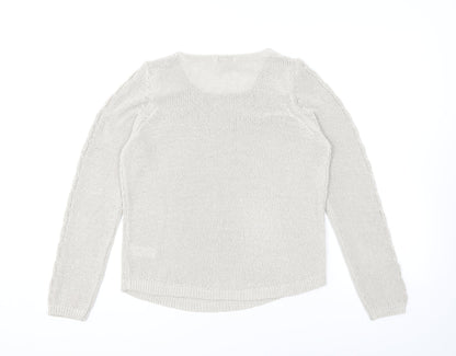 Womens UK Size 10 Monsoon Grey Pullover Jumper