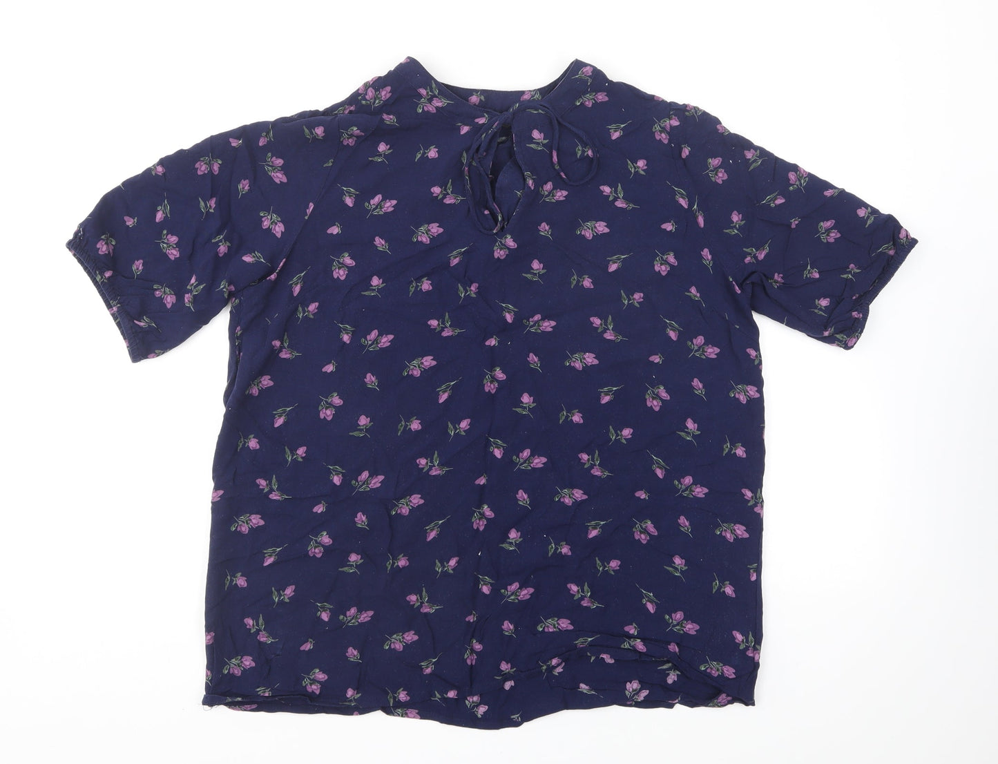 Womens UK Size 14 Bonmarché Blue Basic Blouse