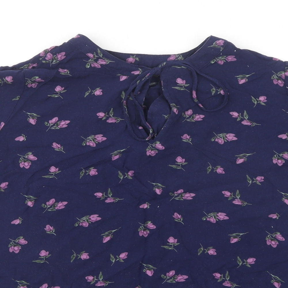 Womens UK Size 14 Bonmarché Blue Basic Blouse