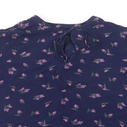 Womens UK Size 14 Bonmarché Blue Basic Blouse