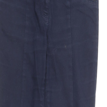NEXT Womens Blue Cotton Skinny Jeans Size 10 L28 in Regular Button