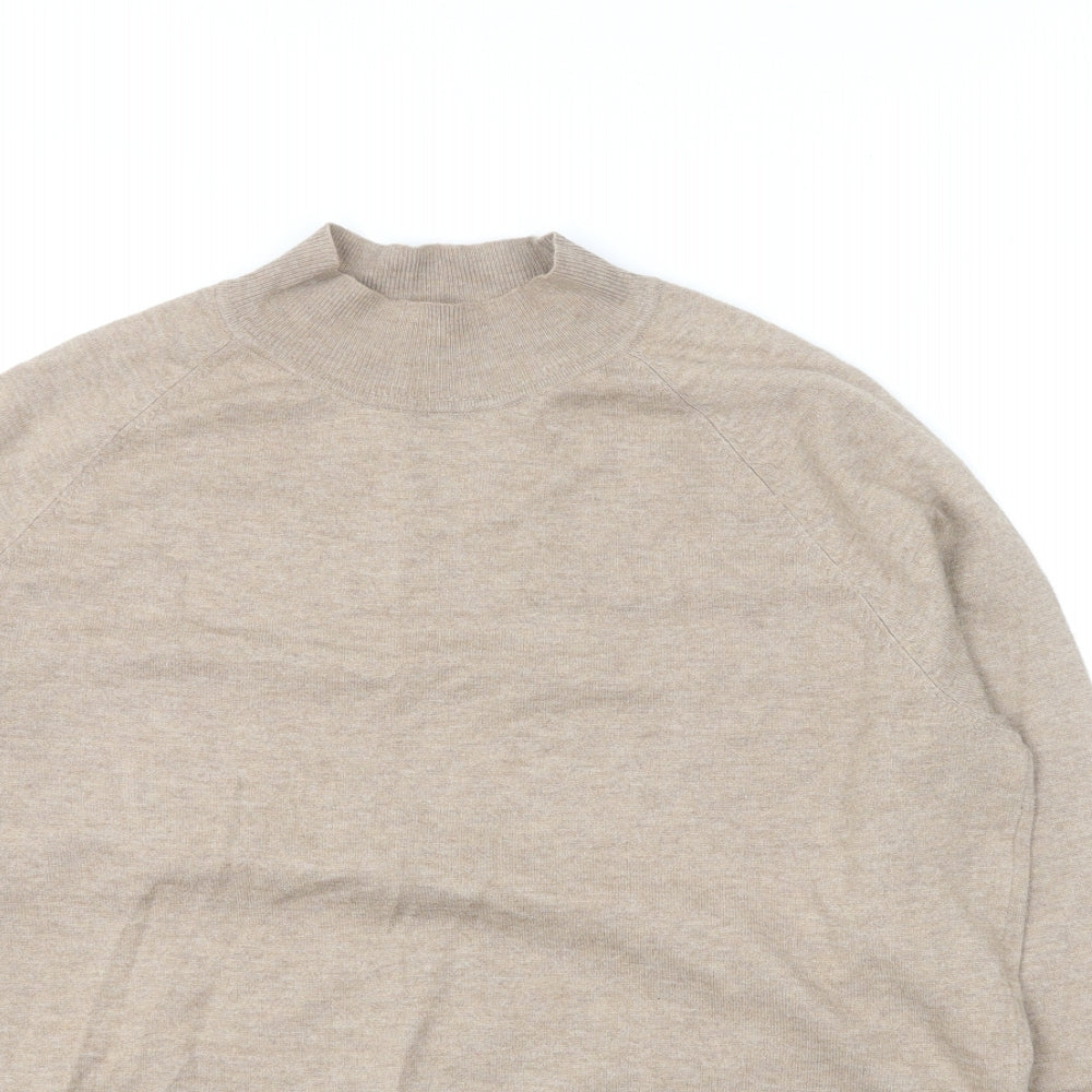 Primark Womens Brown High Neck Polyester Pullover Jumper Size L