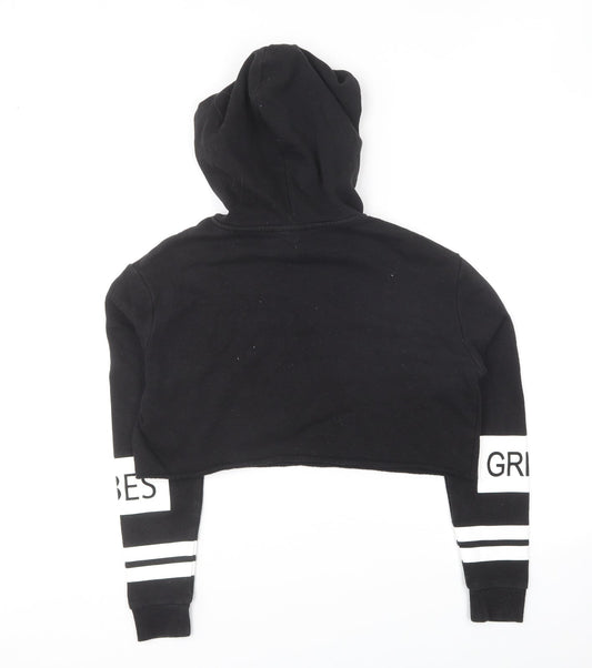 H&M Womens Black Cotton Pullover Hoodie Size XS Pullover