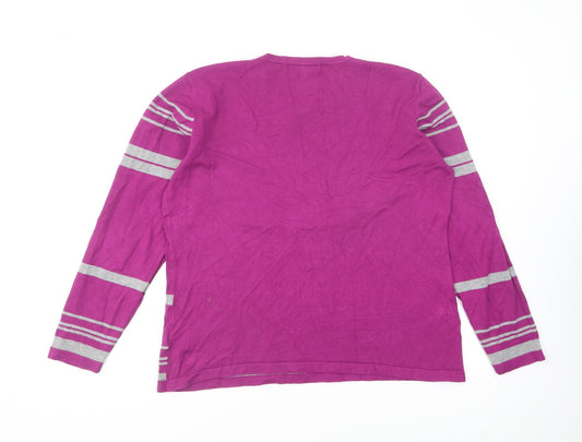 Womens UK Size XL Paramour Purple Pullover Jumper