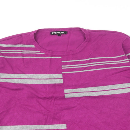 Womens UK Size XL Paramour Purple Pullover Jumper