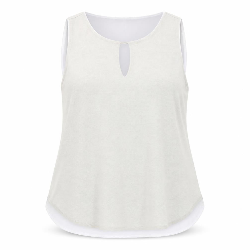 Womens UK Size XL ecru Grey Basic Blouse