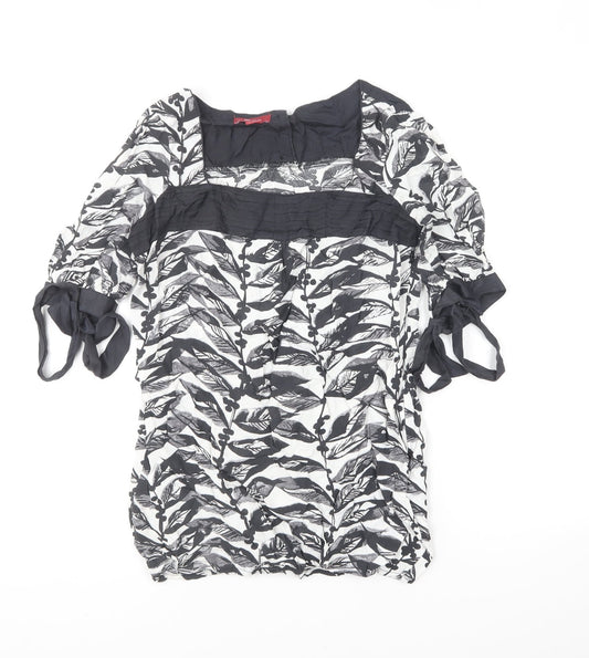 Womens UK Size 10 Monsoon Black Basic Blouse