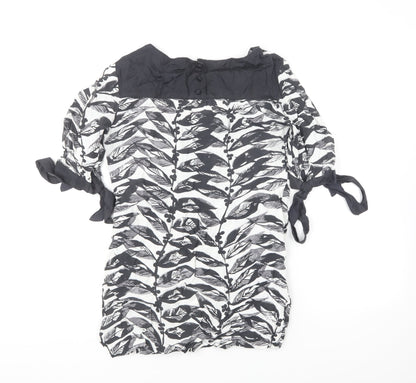 Womens UK Size 10 Monsoon Black Basic Blouse