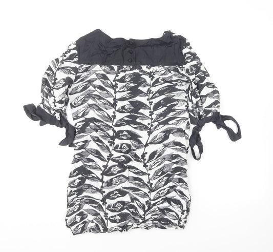 Womens UK Size 10 Monsoon Black Basic Blouse