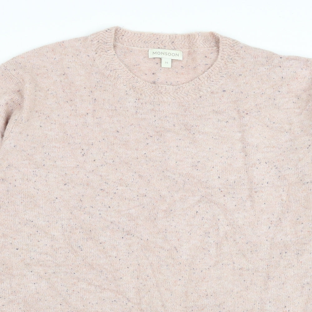 Womens UK Size M Monsoon Pink Pullover Jumper