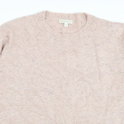 Womens UK Size M Monsoon Pink Pullover Jumper