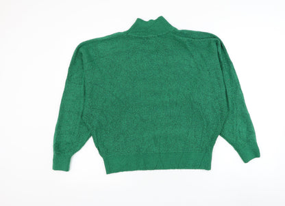 Womens UK Size XS H&M Green Pullover Jumper